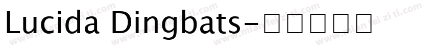 Lucida Dingbats字体转换